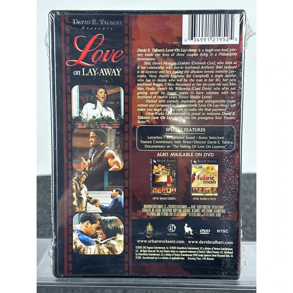 David E Talbert Love On Lay-Away The Musical Stageplay DVD New Sealed 21952-7 - Picture 2 of 6